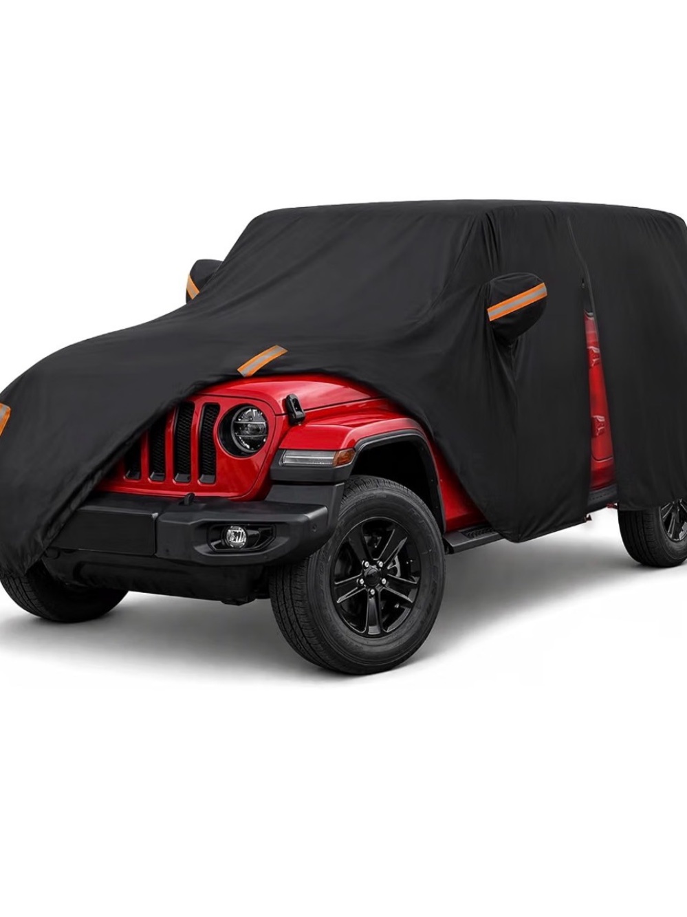 NEVERLAND Heavy-Duty Black Outdoor Car Cover - Waterproof Protection 1987-2026
